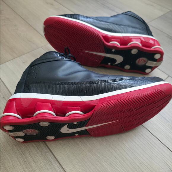 Nike 2004 Shox VC 4 Bred Black Red Vince Carter Sneakers Men Sz 12 310379-011 - Picture 15 of 16